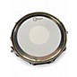 Used Ludwig 14X5.5 Raw Brass Rocker Black White Badge Snare Brass Drum