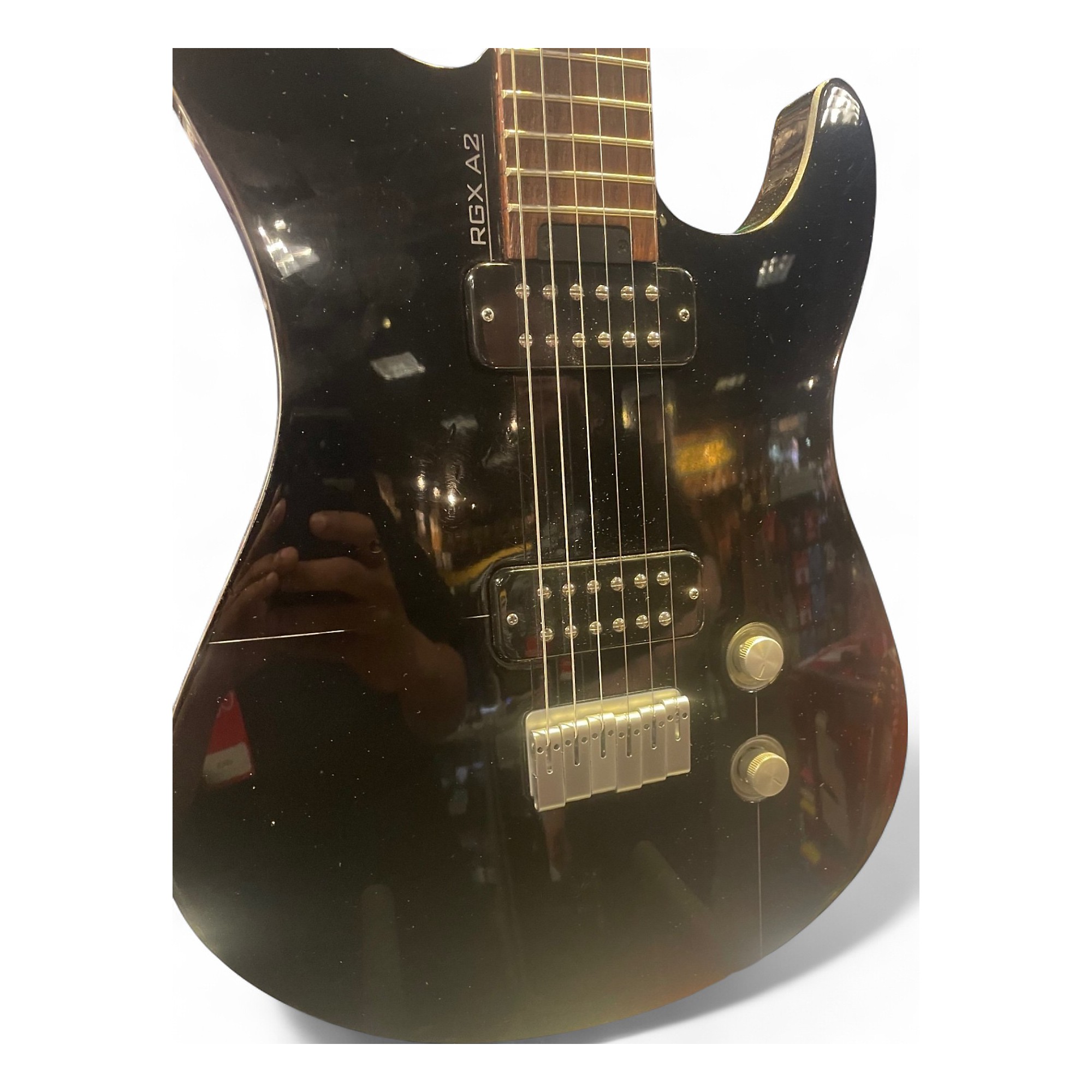 Used Yamaha RGX A2 Black Solid Body Electric Guitar Black | Guitar