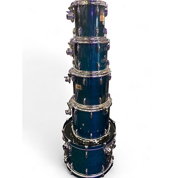 Used Pearl 5 Piece Prestige Session Select  Turquoise Drum Kit
