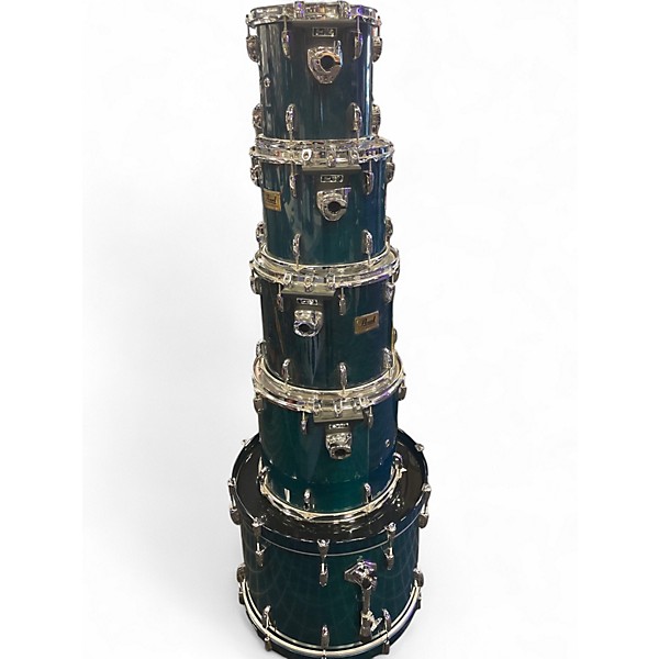 Used Pearl 5 Piece Prestige Session Select  Turquoise Drum Kit