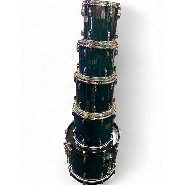 Used Pearl 5 Piece Prestige Session Select  Turquoise Drum Kit
