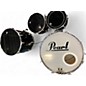 Used Pearl 4 Piece Export shell pack Black Drum Kit