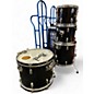 Used Pearl 4 Piece Export shell pack Black Drum Kit