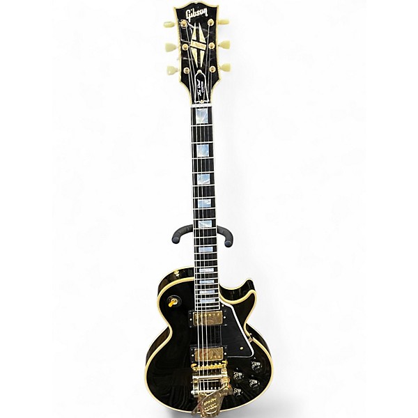 Used Gibson 57 Les Paul Custom Wildwood Spec Ebony Solid Body Electric Guitar