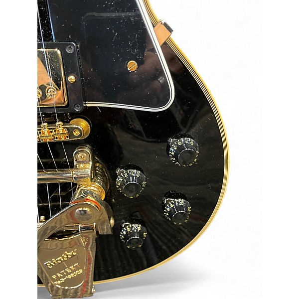 Used Gibson 57 Les Paul Custom Wildwood Spec Ebony Solid Body Electric Guitar