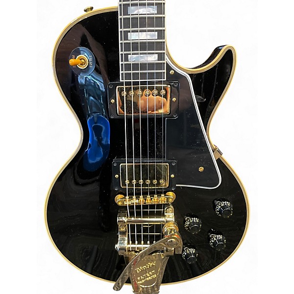 Used Gibson 57 Les Paul Custom Wildwood Spec Ebony Solid Body Electric Guitar