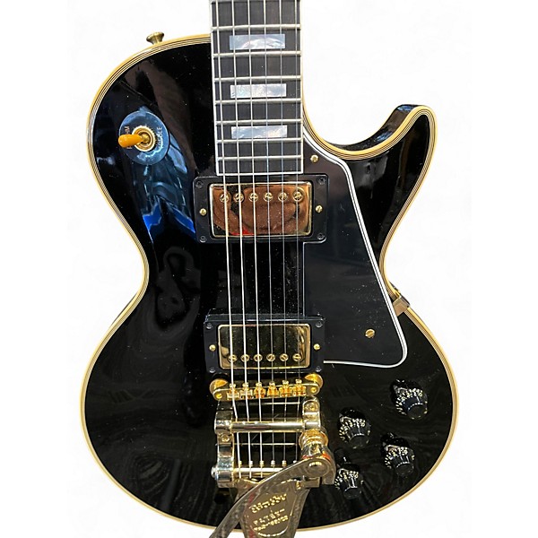 Used Gibson 57 Les Paul Custom Wildwood Spec Ebony Solid Body Electric Guitar