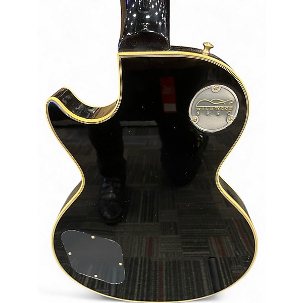 Used Gibson 57 Les Paul Custom Wildwood Spec Ebony Solid Body Electric Guitar