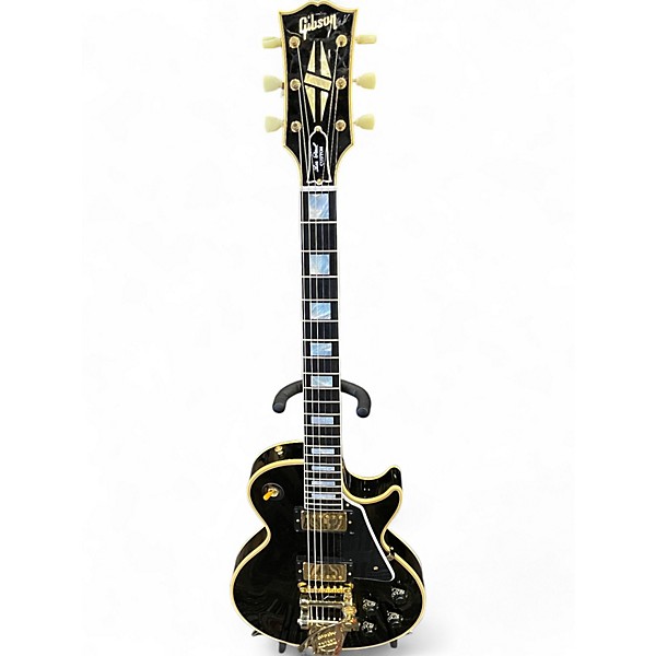 Used Gibson 57 Les Paul Custom Wildwood Spec Ebony Solid Body Electric Guitar