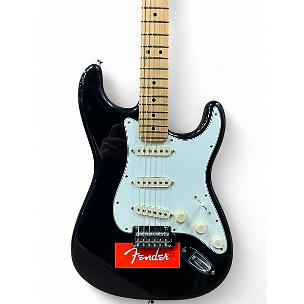 Used Fender Player Stratocaster Black Solid Body Electric Guitar
