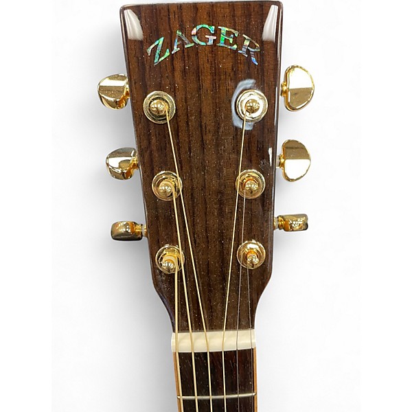 Used Zager ZAD-9000 Natural Acoustic Guitar