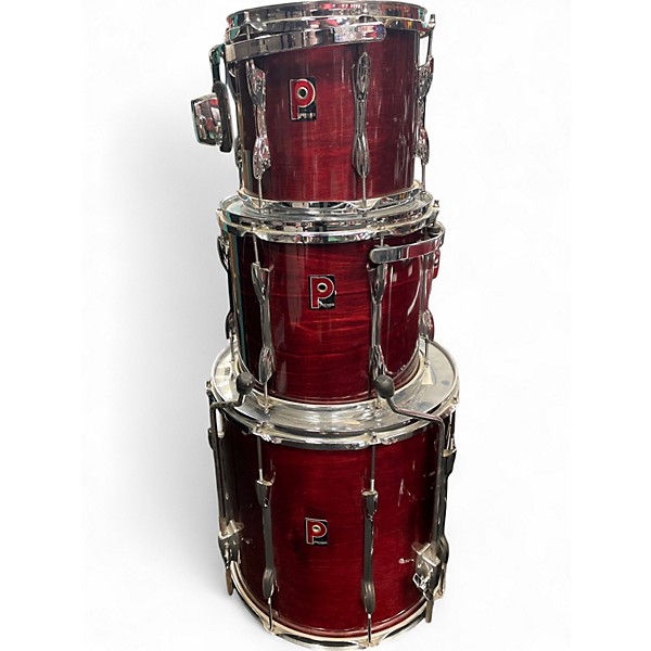 Used Premier 4 Piece Made is Englad Wine Red Drum Kit