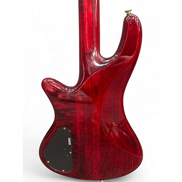 Used Schecter Guitar Research diamond series elite 4 Wine Red Electric Bass Guitar