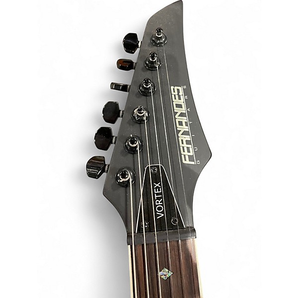 Used Fernandes Vortex Black Solid Body Electric Guitar