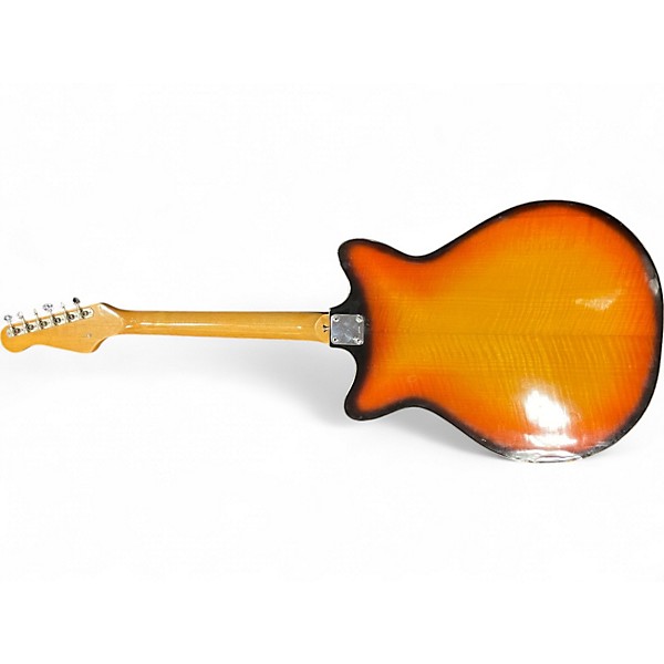 Used Kingston Teisco 3 Color Sunburst Hollow Body Electric Guitar