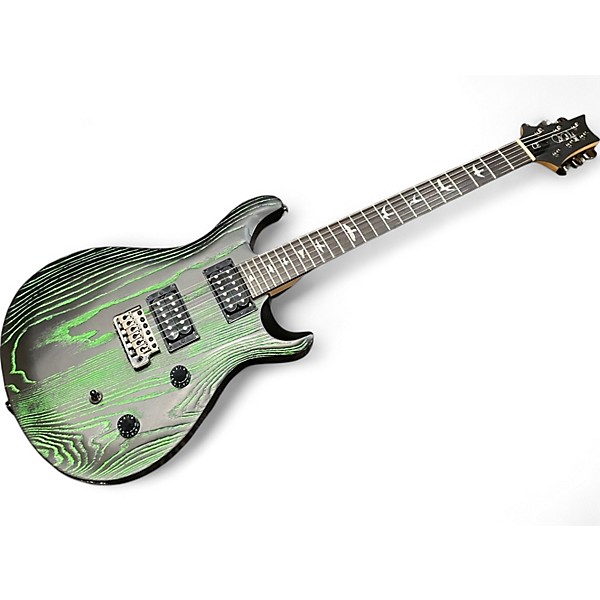 Used PRS SE SWAMP ASH SANDBLASTED LTD GREEN Solid Body Electric Guitar