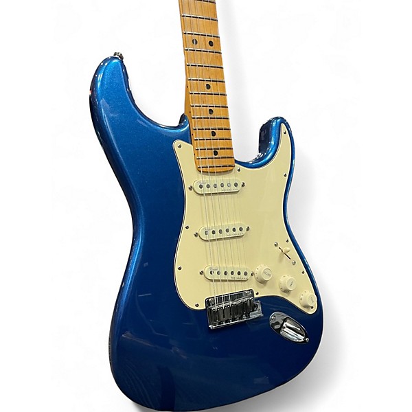 Used 2021 Fender American Ultra Stratocaster Cobra Blue Solid Body Electric Guitar