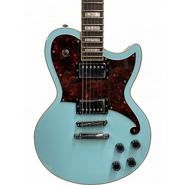 Used D'Angelico premier atlantic baby blue Solid Body Electric Guitar
