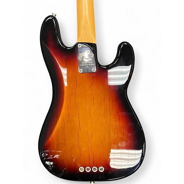 Used Fender LEFT HANDED PRECISION BASS 2 Color Sunburst Electric Bass Guitar