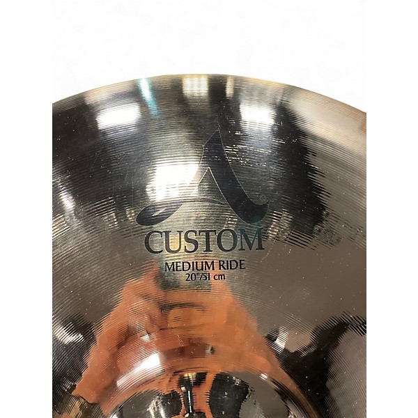 Used Zildjian 20in A Custom Medium Ride Cymbal