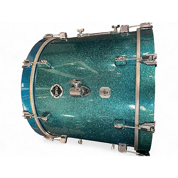 Used Crush Drums & Percussion 3 Piece Sublime Series BLUE SPARKLE Drum Kit