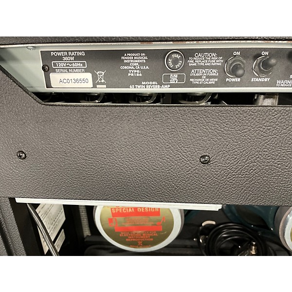Used Fender 1965 Reissue Twin Reverb 85W 2x12 Tube Guitar Combo Amp