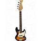 Used Squier Jazz Bass 2 Tone Sunburst Solid Body Electric Guitar thumbnail
