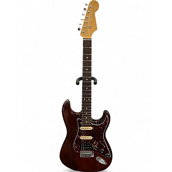 Used S Style ELECTRIC Brown Solid Body Electric Guitar