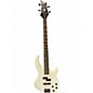Used Dean E10APJ Edge 10 Active PJ Skull Crusher WHITE Electric Bass Guitar thumbnail