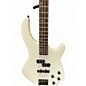 Used Dean E10APJ Edge 10 Active PJ Skull Crusher WHITE Electric Bass Guitar
