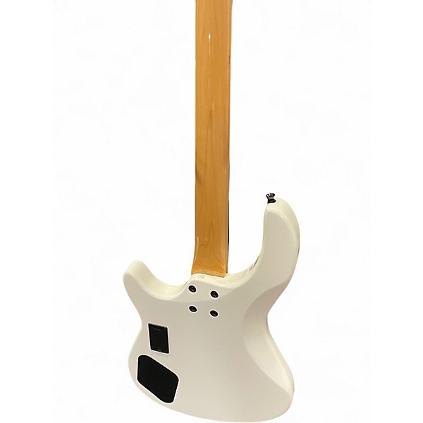 Used Dean E10APJ Edge 10 Active PJ Skull Crusher WHITE Electric Bass Guitar