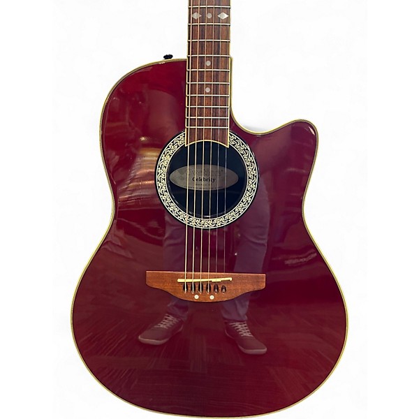 Used Ovation CC057 RED Acoustic Electric Guitar