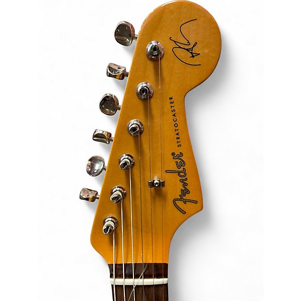 Used Fender Artist Series Robert Cray Stratocaster Inca Silver Solid Body Electric Guitar