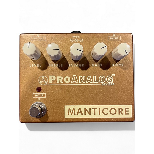 Used Proanalog Devices Manticore Gold Effect Pedal