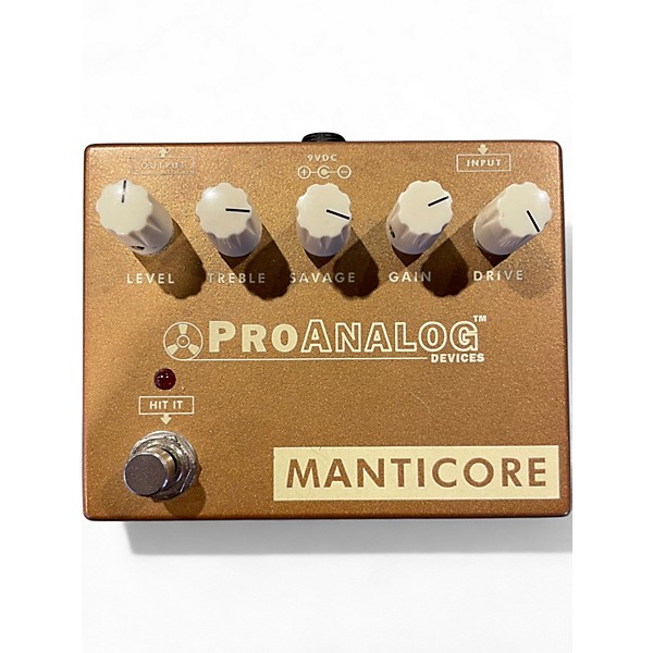 Used Proanalog Devices Manticore Gold Effect Pedal