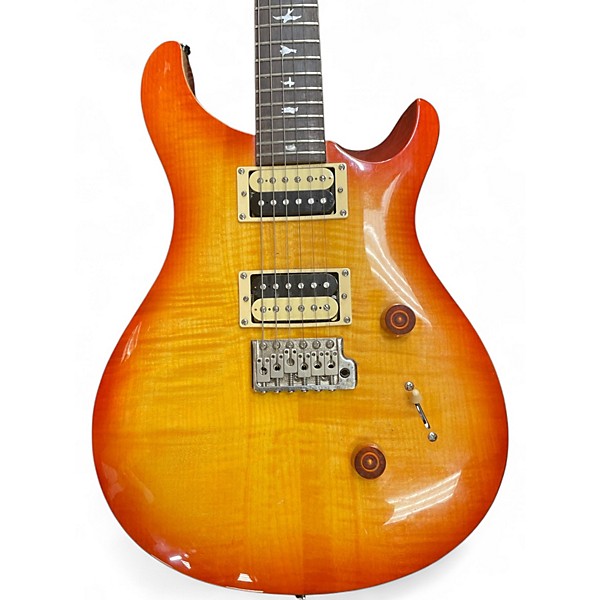 Used PRS SE Custom 24 Cherry Sunburst Solid Body Electric Guitar