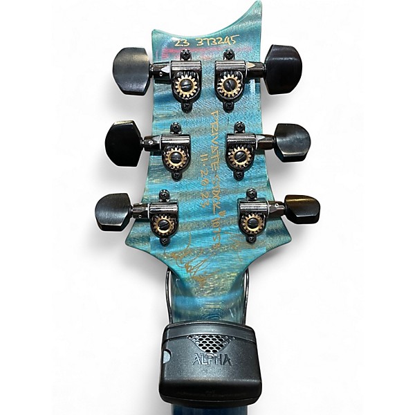 Used 2023 PRS Private Stock Custom 24 TRANS BLUE Solid Body Electric Guitar