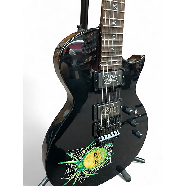 Used ESP KH330 Kirk Hammett Signature BLACK SPIDER Solid Body Electric Guitar