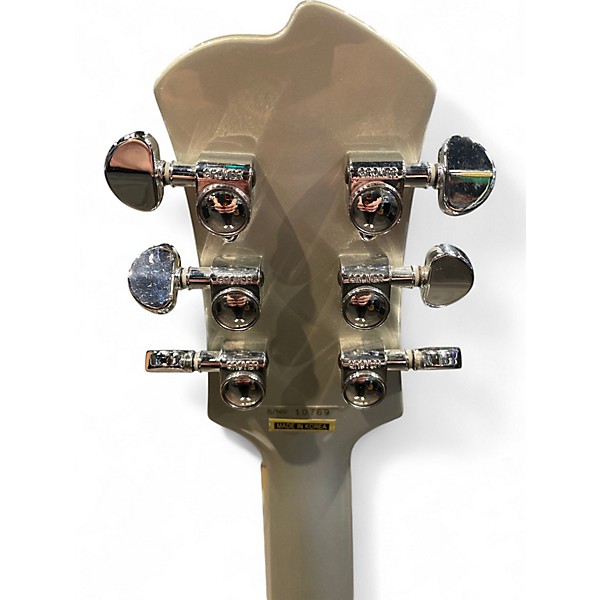 Used Agile LP Style Chrome Silver Solid Body Electric Guitar