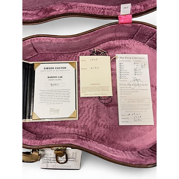 Used Gibson 1959 Reissue Murphy Aged Les Paul DIRTY LEMON BURST HEAVY AGED Solid Body Electric Guitar