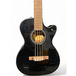 Used Fender cb-60sce Black Acoustic Bass Guitar