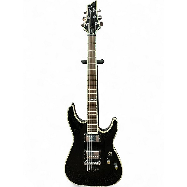Used Schecter Guitar Research C1 ELITE Black Solid Body Electric Guitar