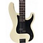 Used Schecter Guitar Research P-4 4-String Ivory Black Pickguard Electric Bass Guitar