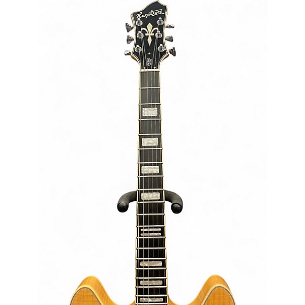 Used Hagstrom Viking Deluxe Natural Hollow Body Electric Guitar