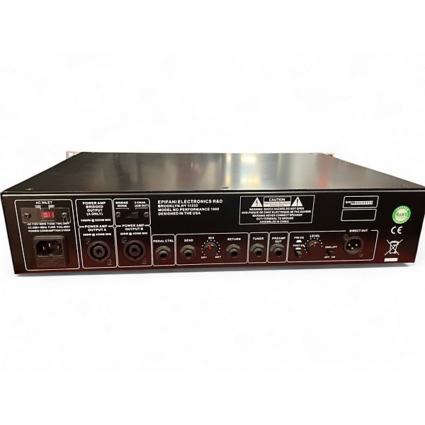 Used Epifani Performance 1000 Bass Amp Head