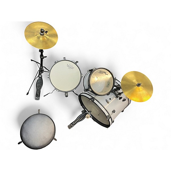 Used SPL 3 Piece Lil Kicker 3-Piece Junior Drum Kit Alpine White Drum Kit