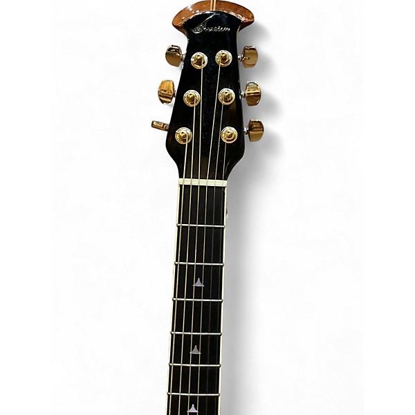 Used Ovation 2078AX Black Acoustic Electric Guitar