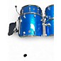 Used 1980s Ludwig 5 Piece Classic Birch Blue Sparkle Drum Kit