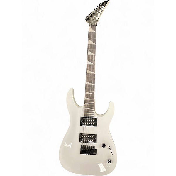 Used Jackson JS22 Dinky White Solid Body Electric Guitar