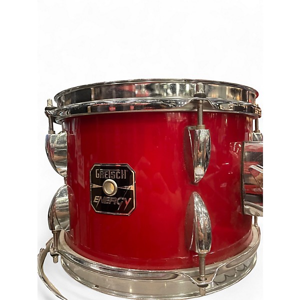 Used 2010s Gretsch Drums 4 Piece Energy Metallic Candy Red Burst Drum Kit
